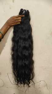 Trama de cabello humano 100%. Cabellos Remy ondulados naturales indios al por mayor Cabello humano indio alineado con cutícula Remy natural sin procesar - Product Image 5