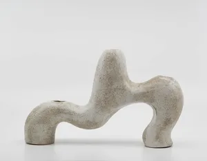 Bougeoir en aluminium de Style Vintage avec revêtement en poudre blanche, Design créatif pour décorer la maison, meilleure qualité Offre Spéciale - Product Image 4