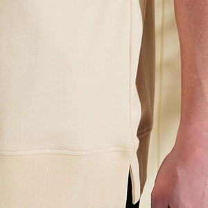 100% coton personnalisé poids lourd Anti-rides surdimensionné plaine tricoté hommes T-Shirt col rond solide motif hommes T-shirts - Product Image 6