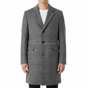 Abrigo de Invierno a Medida de Una Sola Fila de Botones, Prendas de Abrigo Personalizadas OEM y de Marca Privada - Product Image 5