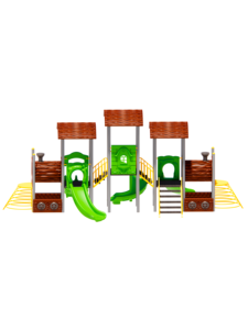 Equipo de patio de recreo comercial al aire libre Gezegen X para preescolar y recreación infantil en el hogar Certificado EN1176> Capacidad de 500kg - Product Image 3