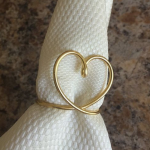 Gold Polished Luxury Aluminum Napkin Ring Handmade Eco-Friendly <b>Party</b> <b>Table</b> Decoration - Product Image 5