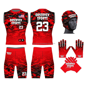7v7 Flag Football Uniforms Custom Made Breathable High Quality Printed Jerseys Men's Sublimated <b>Printing</b> - Product Image 3