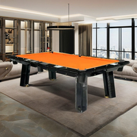 Offre spéciale, table de billard d'extérieur en marbre de 7 pieds, table de billard en verre, table de billard en verre d'ardoise pour portail, bar d'extérieur
