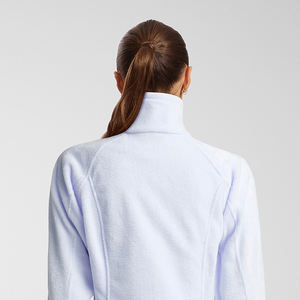 Personalizado señoras invierno cálido Retro Polar cuello alto chándal abrigo chaqueta transpirable microfibra Safari chaqueta para mujer - Product Image 4