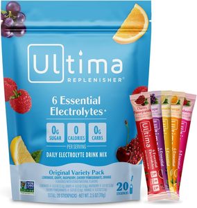 Ultima Replenisher Daily Electrolyte <b>Powder</b> – Original Variety Pack, 20 Stick packs - Product Image 4