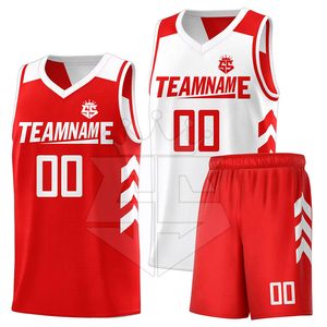 Uniforme de baloncesto reversible de nuevo diseño personalizado, uniforme de baloncesto reversible de nuevo diseño de alta calidad - Product Image 1