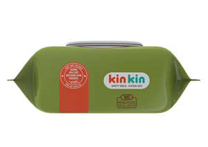 Toallitas de limpieza para bebés antibacterianas no tejidas de 100 piezas ecológicas KINKIN para prevención de erupciones hechas en Vietnam - Product Image 6