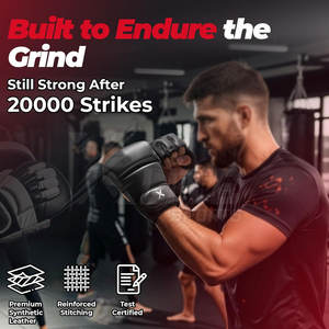 Guantes de Artes Marciales Mixtas (MMA) para Entrenamiento de Boxeo y Fitness, Mayor Comodidad, Ideales para Sesiones de Ejercicio Prolongadas - Product Image 6