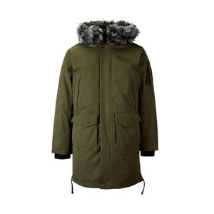Veste en peluche de couleur unie pour hommes faite à la main pour le printemps et l'automne-Veste parka décontractée élégante et confortable - Product Image 5