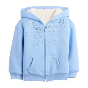 Sweat à capuche léger pour bébé Doublure en polaire douce Fermeture éclair Sweat à capuche chaud Confortable à porter au quotidien Conçu pour les nourrissons et les tout-petits - Product Image 1