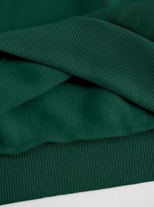 Mujer Casual manga larga Batwing manga con capucha sudadera de gran tamaño pulóver Tops transpirable 100% algodón Jersey 360g forrado - Product Image 3