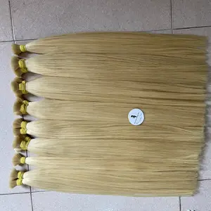 12至36英寸金发自然直发，强力高韧性纱线，越南头发。