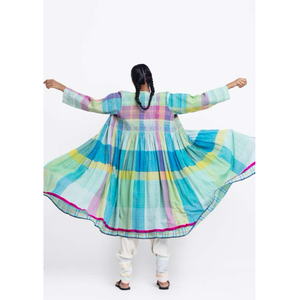 Chaqueta Acolchada de Algodón Jodhpur 72 para Mujer, Reversible, con Bordado Floral y Decoración de Parches, Corta, para Otoño - Product Image 2