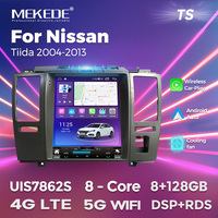 Radio para Auto MEKEDE TS con Sistema de Audio Android, Reproductor con WIFI 4G, Compatible con DVR, DSP y TMPS para Nissan Tiida 2004-2013