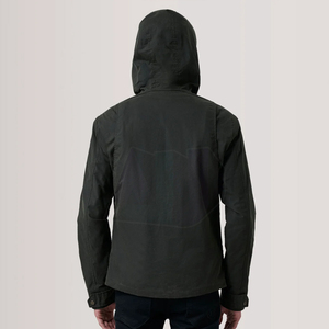 Chaqueta Ligera de Lona con Capucha para Hombre, para Invierno, con Logotipo Frontal, Tejido Transpirable, para Uso Diario Informal y al Aire Libre - Product Image 3
