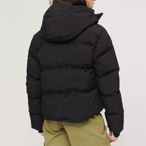 Nuevo diseño Zip up Windbreaker Down Chaquetas Logotipo personalizado Winter Bubble Jacket Mujer Chaqueta acolchada - Product Image 6