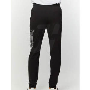Pantalon décontracté léger et tendance pour homme avec strass, coupe droite élégante et embellissements personnalisés - Product Image 3