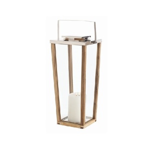 Lanterne en métal plaqué or au design moderne, fabriquée à la main, de forme rectangulaire, pour la décoration de la maison, les banquets de mariage, les toits d'hôtels - Product Image 4