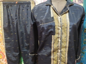 Handmade Indian Silk Floral Bridesmaids Pajama Set Soft Sexy Breathable Summer Nightwear Women Comfortable Nonwoven Full Length - Product Image 5