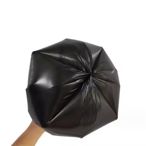 Pedido personalizado LDPE/HDPE Impresión de huecograbado Bolsa de fuelle lateral Bolsa de basura con sellado plano y mango - Product Image 4