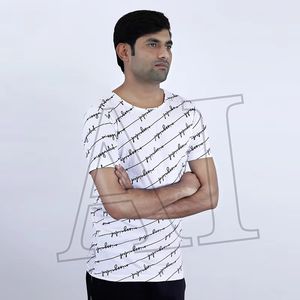 Camisetas personalizadas de marca para hombre, el más nuevo diseño de impresión de Camisa de algodón 100% - Product Image 2