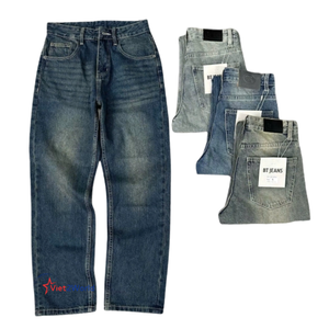 Nouvelle mode de jeans décontractés pour femmes pantalon en denim droit de haute qualité taille moyenne fabricants vietnamiens bon marché prix ODM - Product Image 3