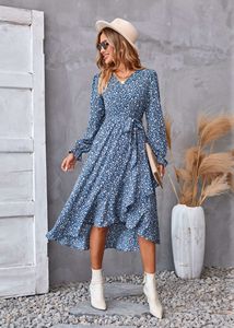 PASUXI 2026 Robe longue décontractée grande taille pour femme, style élégant et <span class=keywords><strong>sexy</strong></span>, imprimé numérique, la plus vendue - Product Image 5