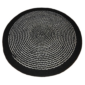 Alfombras de yute trenzadas antideslizantes lavables de forma redonda con patrón de lujo de diseño moderno hechas a mano con el mejor precio de fábrica de Bangladesh - Product Image 2