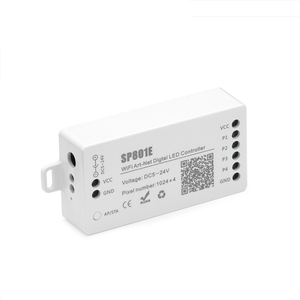 Controlador LED Inteligente SP801E Wifi Art-Net, Módulo <span class=keywords><strong>de</strong></span> Panel <span class=keywords><strong>de</strong></span> Matriz LED WS2812B WS2811, Tira <span class=keywords><strong>de</strong></span> Luces con Control Inalámbrico para IOS y Android, DC5-24V - Product Image 1