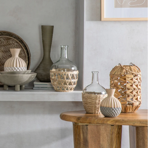 Vente en gros de bougeoir lanterne en rotin naturel jacinthe d'eau du Vietnam pour la maison restaurant hôtel prix - Product Image 6