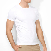 T-shirt à manches courtes pour homme, couleur unie, personnalisable, écologique, respirant, polyester/coton, modèle 2025