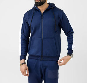 Conjunto Deportivo de Color Sólido, Estilo Urbano, Nueva Colección Otoño 2026, para Hombre, 100% Algodón, con Cierre de Cordón Térmico - Product Image 3