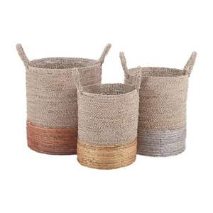 Versatile Water Hyacinth Storage <b>Basket</b> for Eco-Friendly & Sustainable Living Home Use - Product Image 5