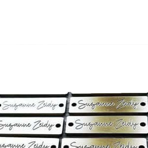 Saco De Vestuário Personalizado Acessórios placa OEM ouro Metal Marca Logotipo Vestuário Etiqueta Name tag Marcas de vestuário - Product Image 6