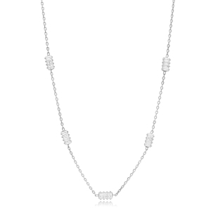 สี่เหลี่ยมการออกแบบเหลี่ยมเหลี่ยมหินปั่นสร้อยคอผู้หญิงจี้ตุรกีแฮนด์เมดขายส่ง925เครื่องประดับเงินสเตอร์ลิง - Product Image 5