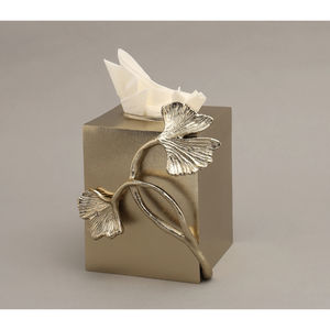 Fantaisie Maison Table Top Tissu Boîte Décorative À La Main Martelé Or Boîte À Mouchoirs En Métal Avec Floral Design Porte-Serviettes pour Top Vente - Product Image 5