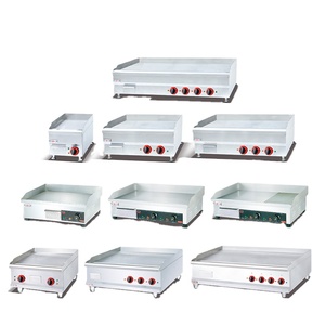 Plancha eléctrica plana para freír en caliente con liso y ranurado para Cocina - Product Image 4