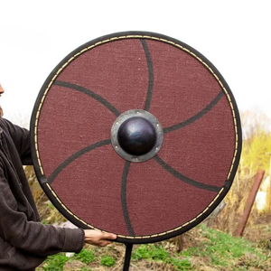 โล่ไวกิ้งทรงกลมหรือโล่ยุคกลางที่มีการสร้างใหม่โดยหัตถกรรมคาลวิน - Product Image 1