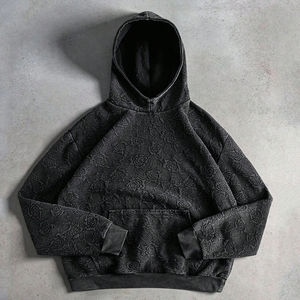 Sweat à capuche de sport en plein air pour hommes durable 450 gsm matériau polaire finition résistante à l'eau parfait pour le trekking et les voyages - Product Image 3