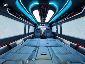 <strong>Van</strong> <strong>Conversion</strong> | Left Hand Drive Automatic Petrol 7 Seats Black Leather Interior with Privacy Divider Luxury for Hiace - Product Image 6