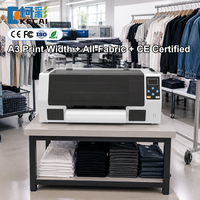 Imprimante DTF KECAI A3 de bureau pour tous types de tissus (coton, polyester), certifiée CE, 110V/220V, pour l'impression de vêtements