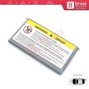 แผ่นบังแดด BDP164 พร้อมกระจกมองหลัง สีเทา สำหรับรถยนต์ C Class W203 S203 ปี 2000-2007 CL203 ปี 2001-2011 รุ่น A2038170220 - Product Image 3