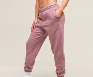 Pantalon de jogging pour femme, taille haute, hiver, devant plat, confortable, respirant, tricoté, décontracté, coupe droite - Product Image 3