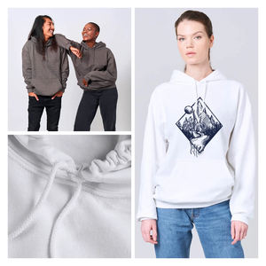 Sudaderas con capucha de invierno Unisex Pullover estilo 100 por ciento tela de punto de algodón al por mayor OEM ODM Bangladesh Drop Shoulder Fit con capucha - Product Image 3