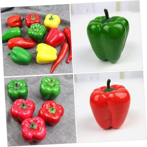 Simulation poivron modèle légumes moules cuisine décoration poivre affichage accessoires poivrons mélange Poly Dragon nourriture - Product Image 6