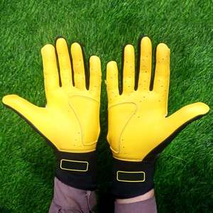 Wholesale Price Custom American Sportswear Genuine Leather Baseball Batting Gloves Hand Protection with Cheap Price - Product Image 6