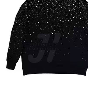 Wholesale Price New Stock Men's Casual Solid Pattern <b>Rhinestones</b> <b>Hoodies</b> for Winter Outddoor Wear for Sale - Product Image 5