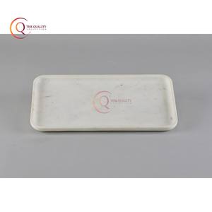 Elegante bandeja de servicio de mármol Rectangular hecha a mano, alta demanda para sacos de frutas chapados, postre, hogar, hoteles, decoración, Platos y platos - Product Image 4