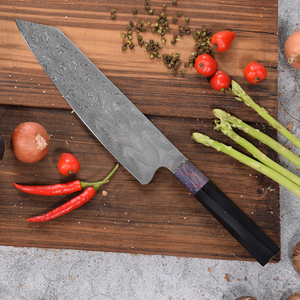 มีดเชฟเหล็กดามัสกัสคมมีดเชฟดีไซน์คลาสสิกงานตามสั่ง - Product Image 2